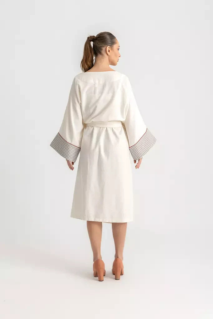 Kina Kaftan Dress - Ecru