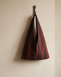 Raya Bag - Striped Dark Brown