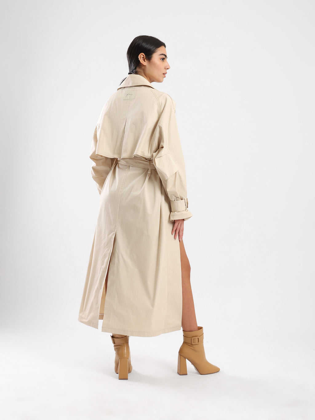 Sophia  Trench Coat - Beige