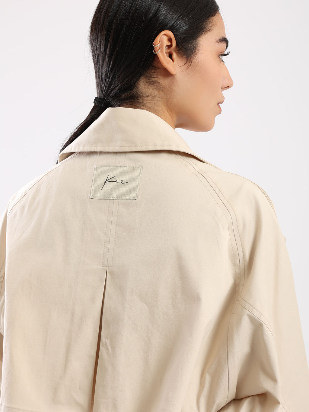 Sophia  Trench Coat - Beige