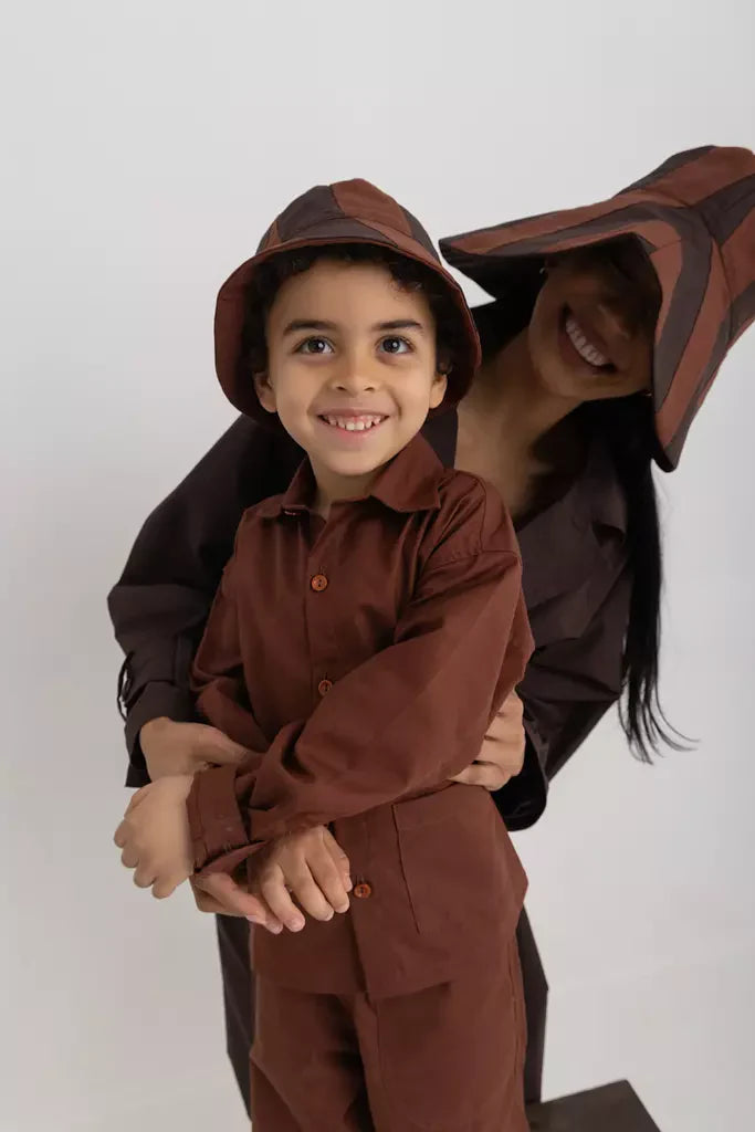 Bobo Kids Pants - Chestnut Oxford