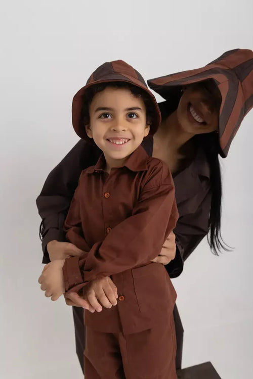 Bobo Kids Pants - Chestnut Oxford