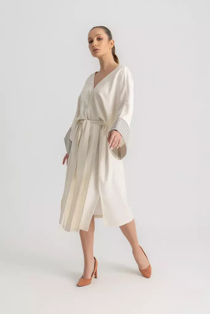 Kina Kaftan Dress - Ecru