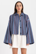 Zouzi  Cropped Jacket - Indigo