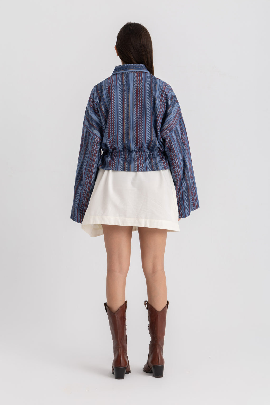 Zouzi  Cropped Jacket - Indigo