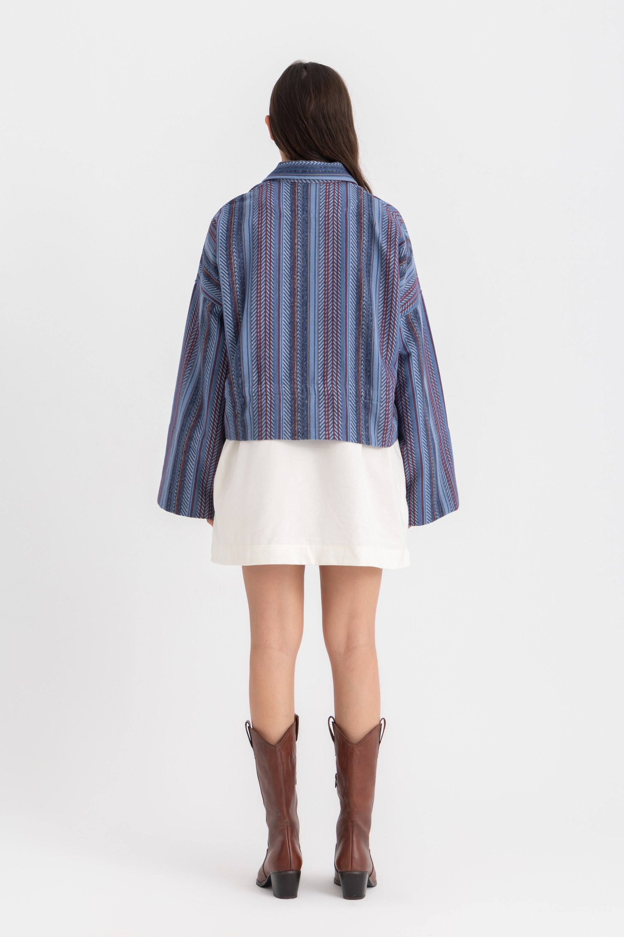 Zouzi  Cropped Jacket - Indigo