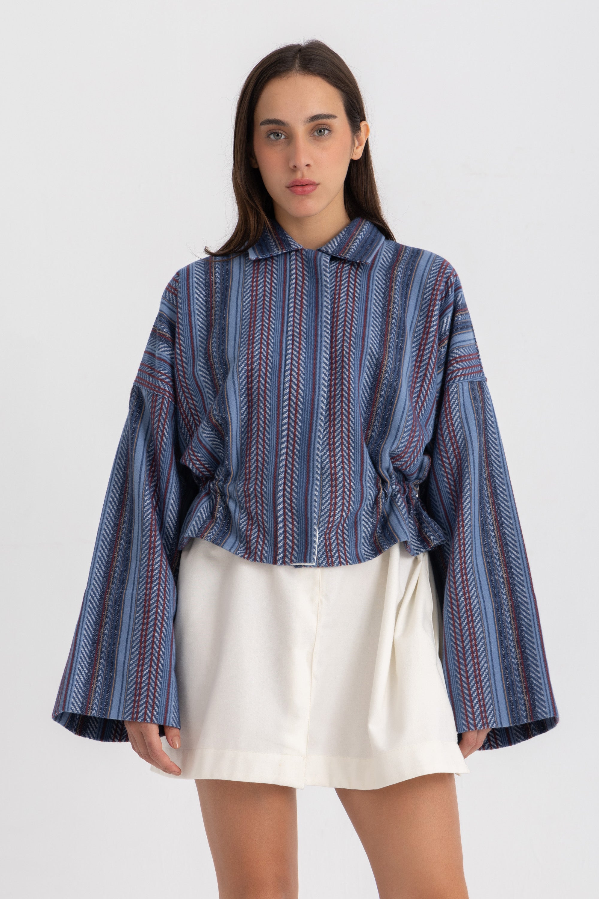Zouzi  Cropped Jacket - Indigo