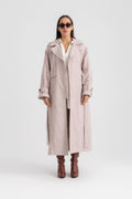 Sophia  Trench Coat - Wine