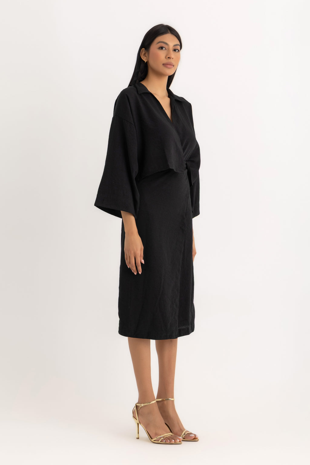 Maya Wrapped Skirt - Black