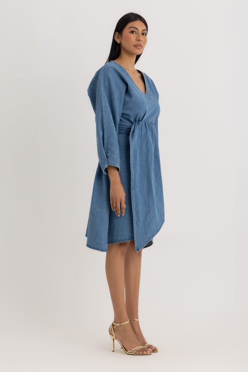 Aline Relaxed Dress - Denim