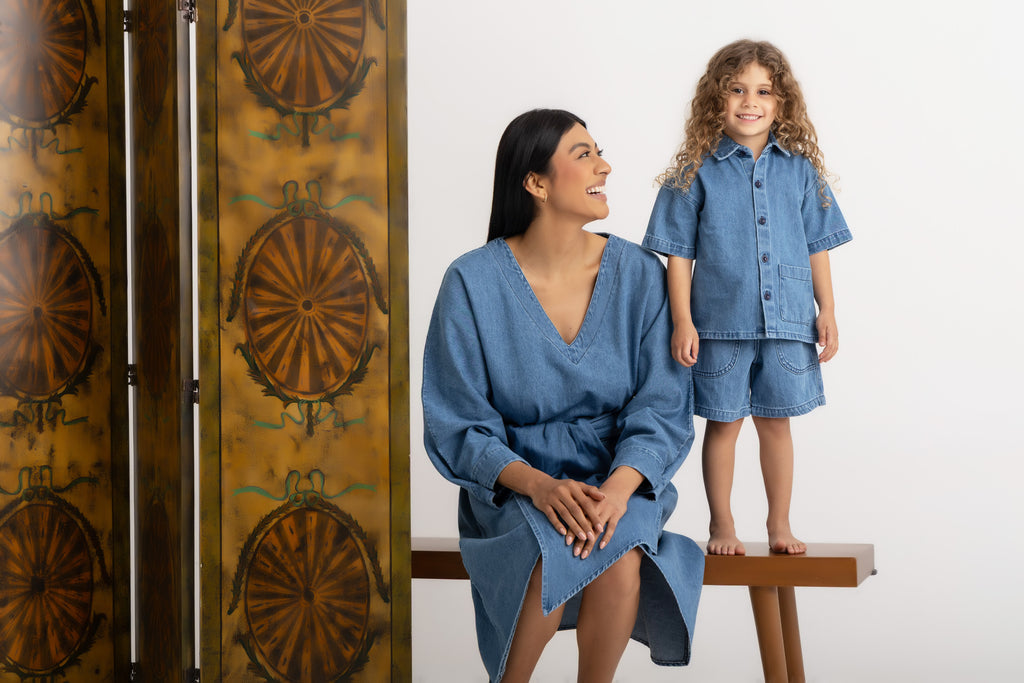 Aline Relaxed Dress - Denim