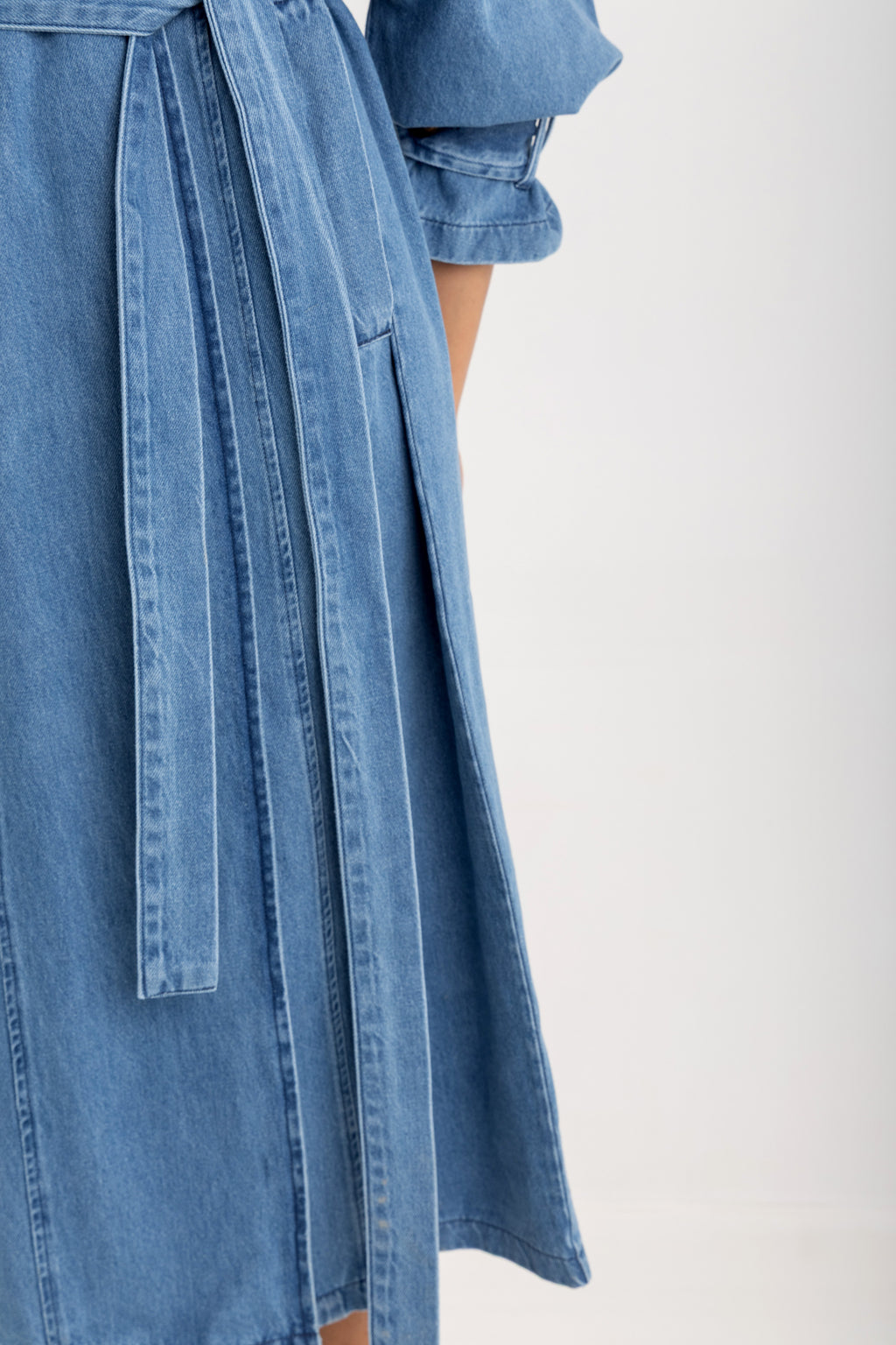 Sophia Trench Coat- Denim