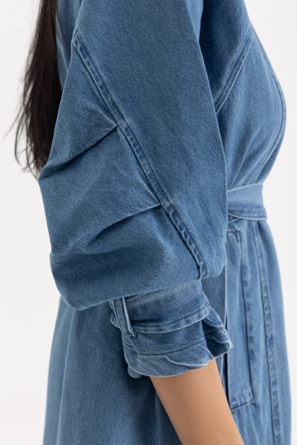 Sophia Trench Coat- Denim