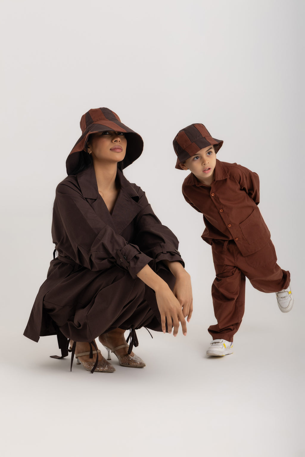 Sophia Trench  Jacket - Deep Brown Oxford
