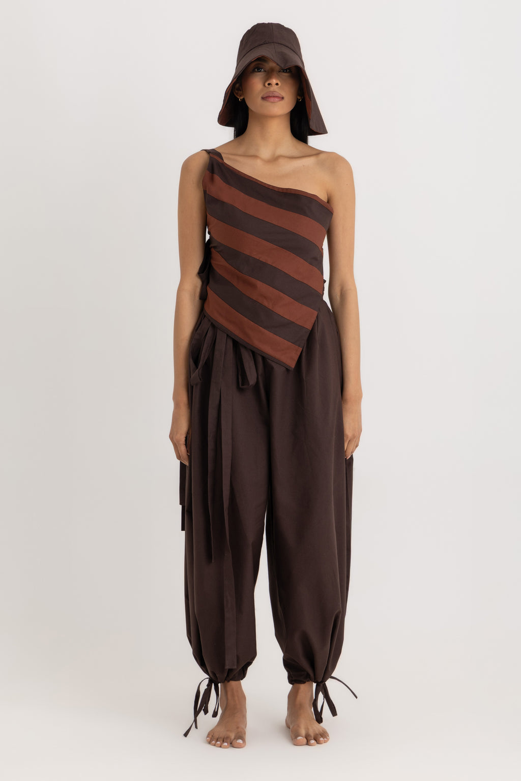 Magic Relaxed Pants - Deep Brown Oxford