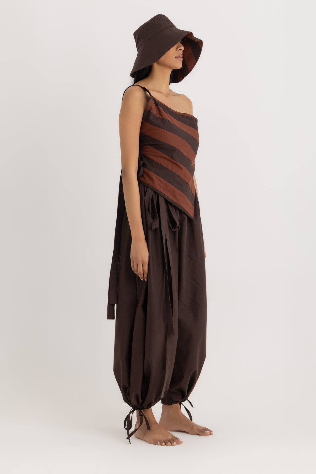 Magic Relaxed Pants - Deep Brown Oxford