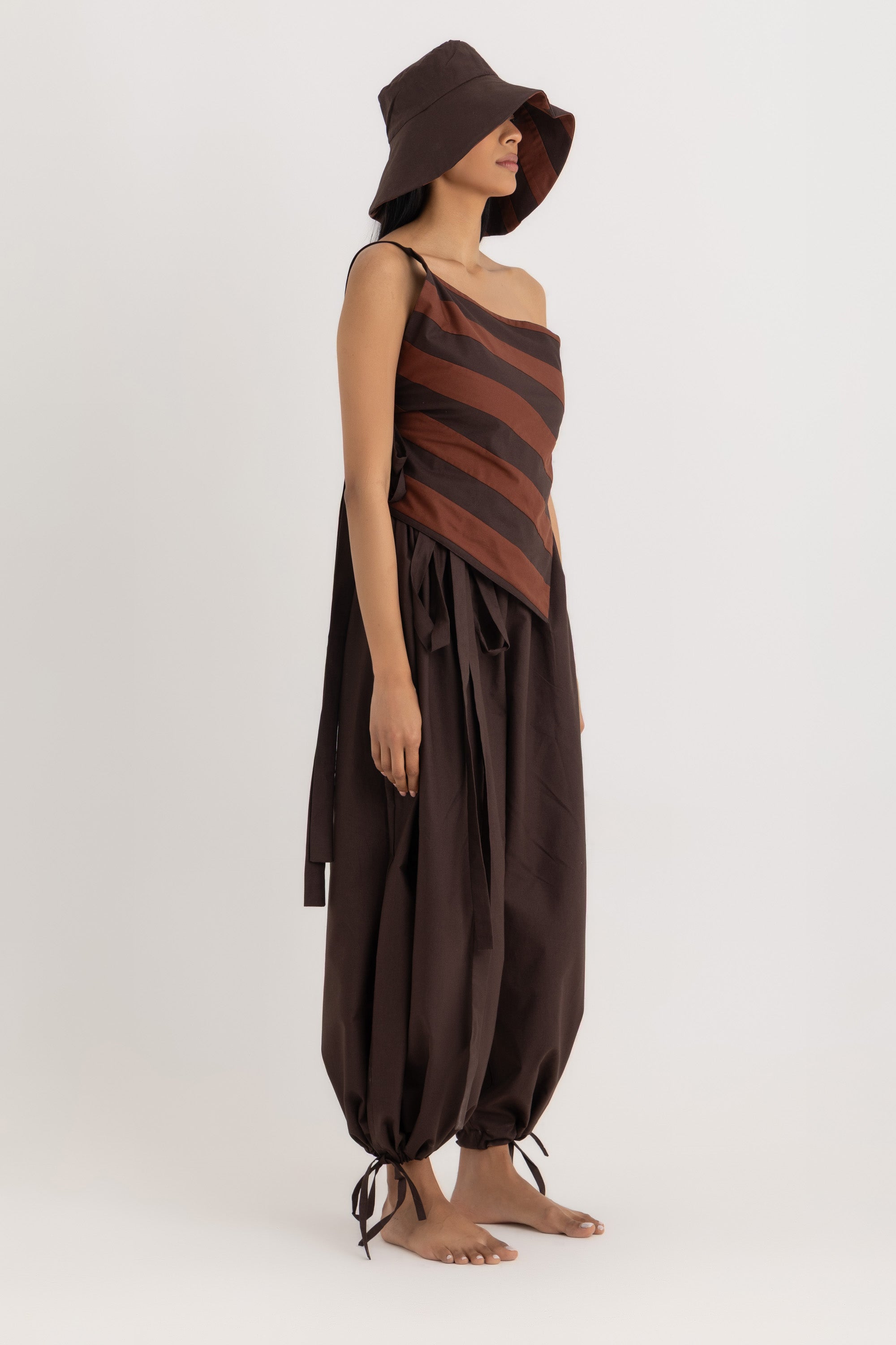Magic Relaxed Pants - Deep Brown Oxford