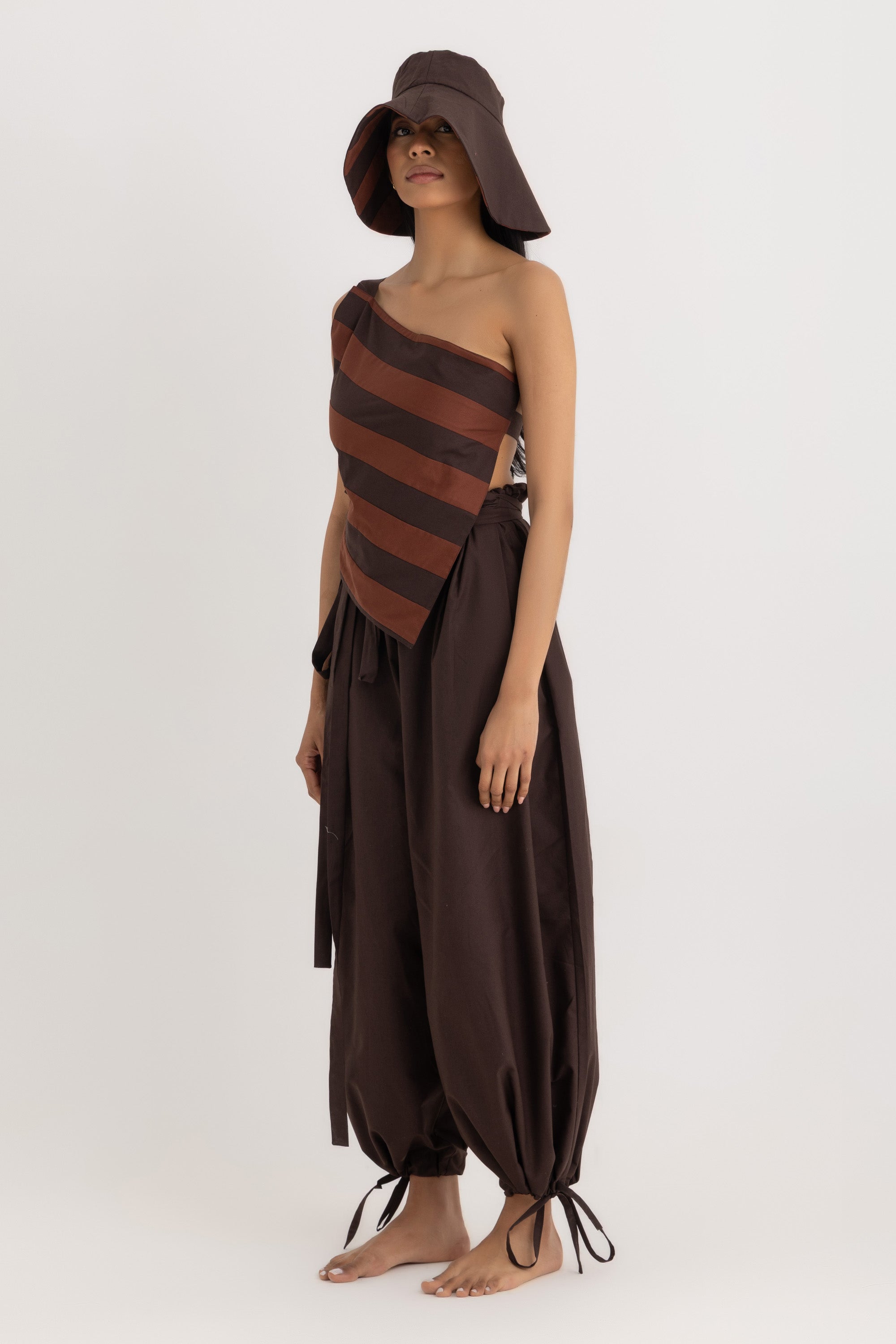 Magic Relaxed Pants - Deep Brown Oxford