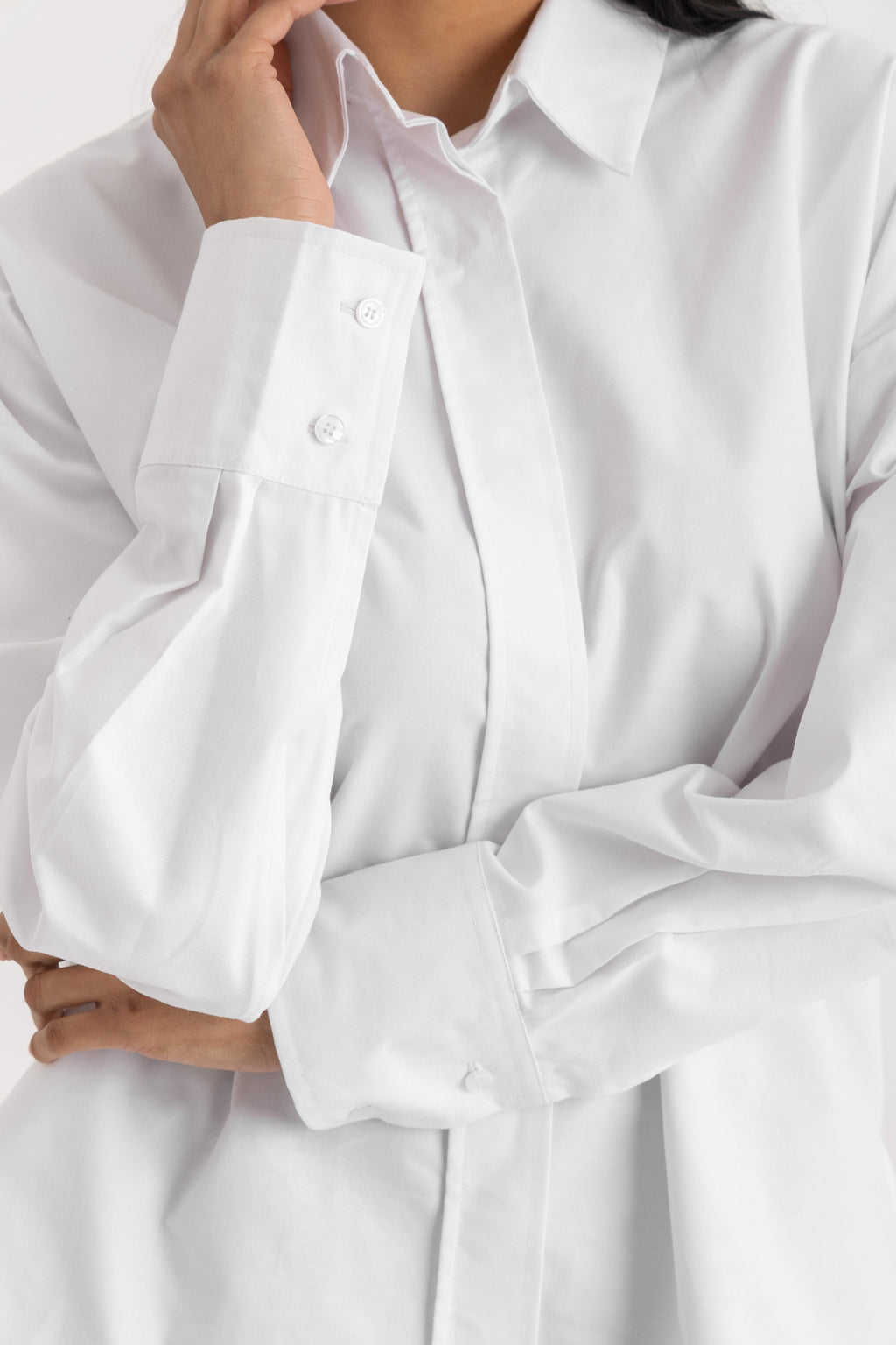 Essy Relaxed Shirt - White oxford