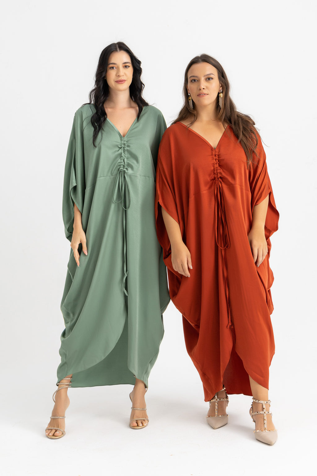 Kamila Kaftan Dress - Red