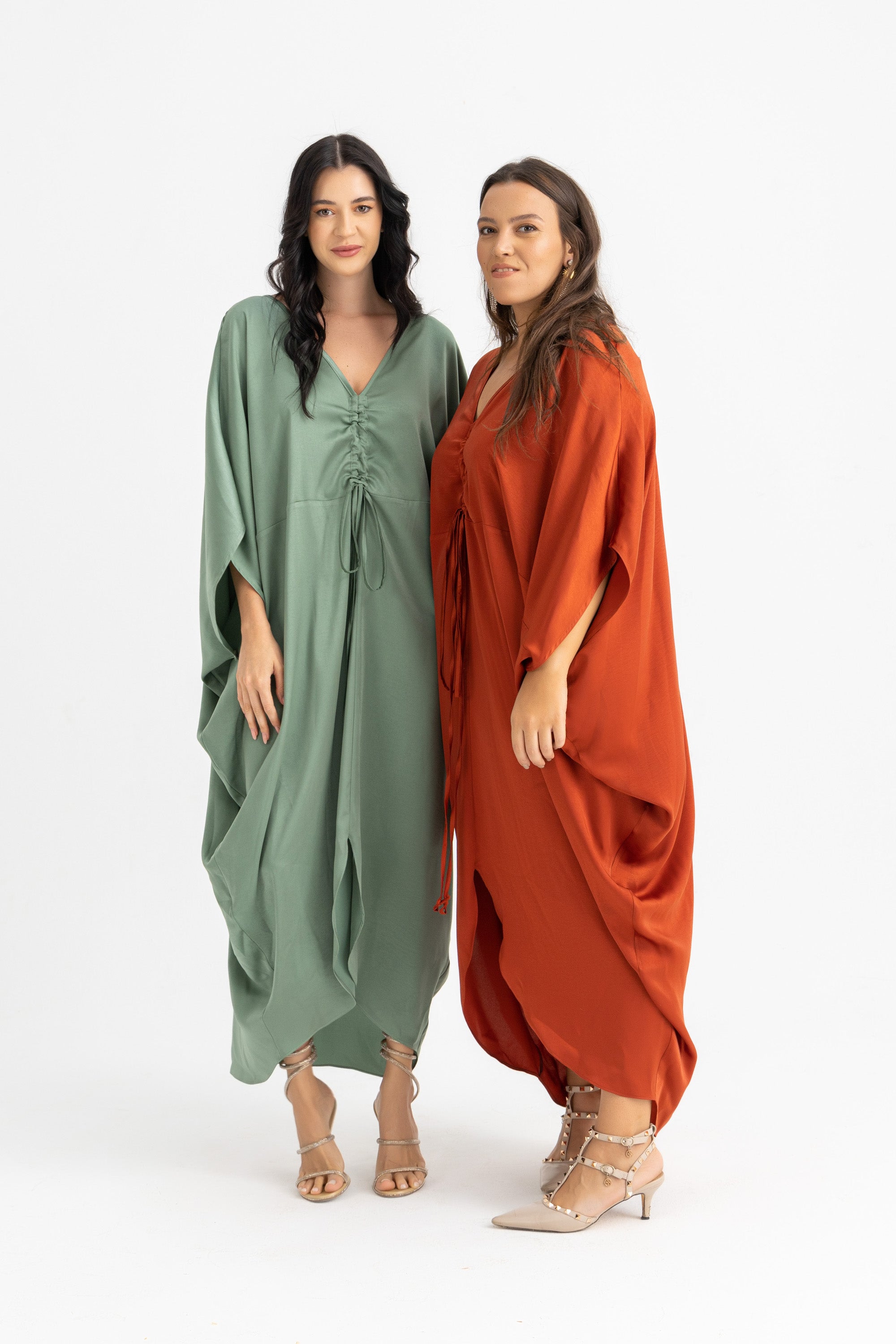 Kamila Kaftan Dress - Red