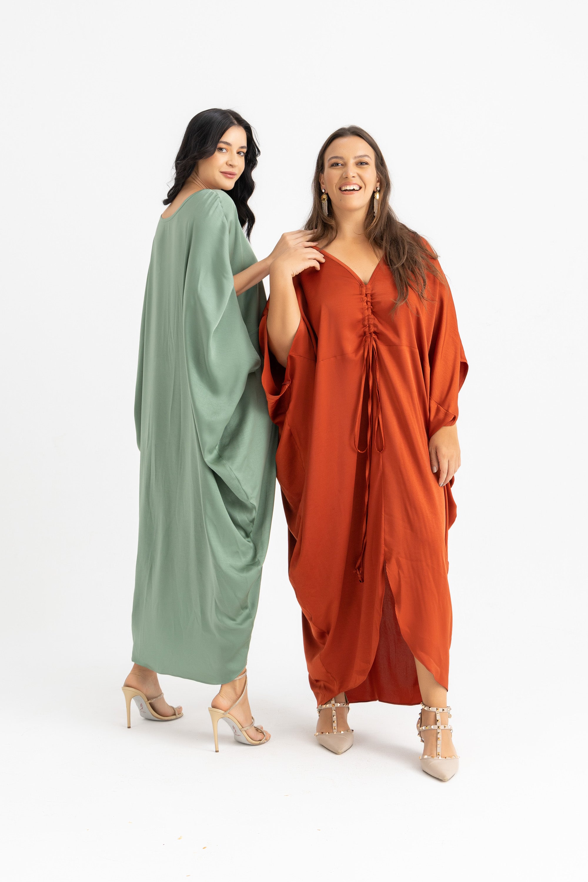 Kamila Kaftan Dress - Red