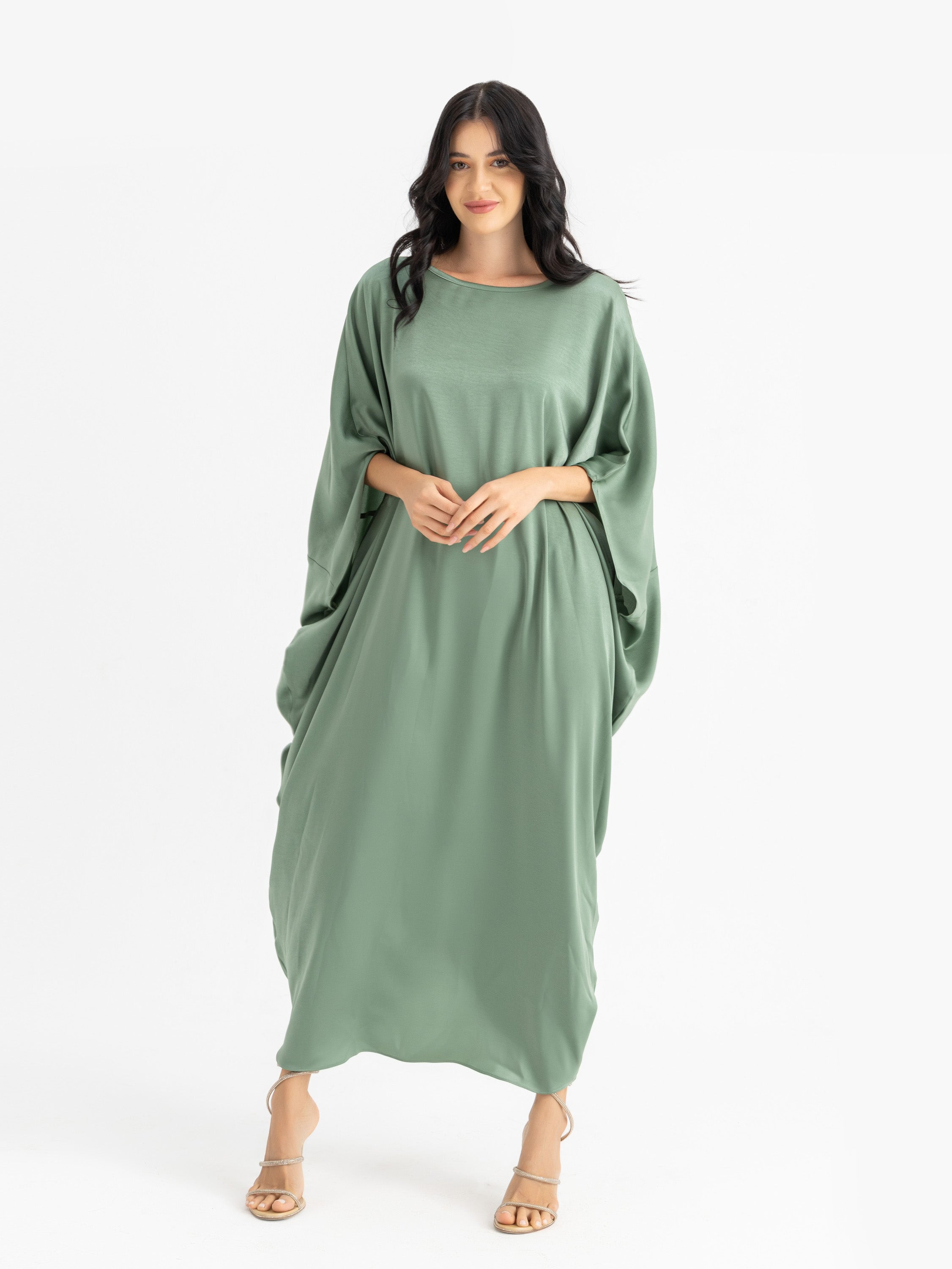 Kamila Kaftan Dress - Dusty Teal