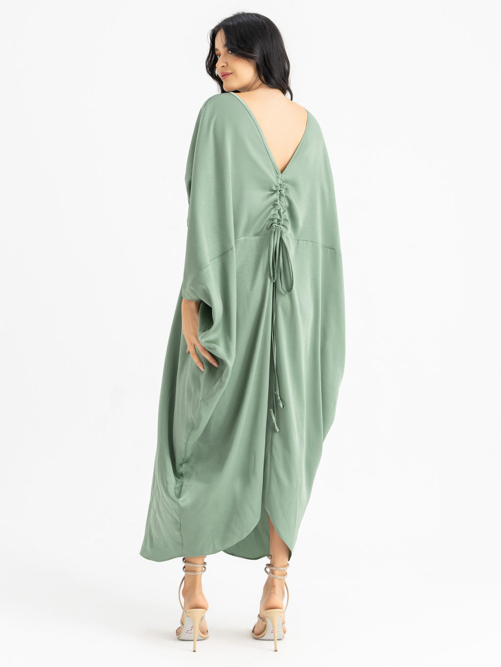 Kamila Kaftan Dress - Dusty Teal