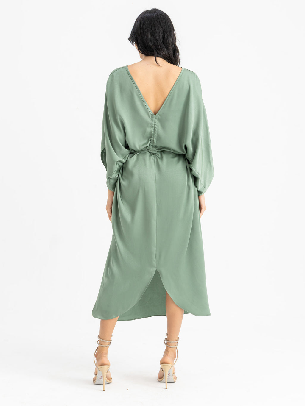 Kamila Kaftan Dress - Dusty Teal