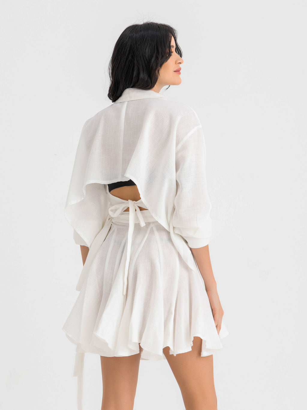 Jamila Cropped Shirt - Offwhite