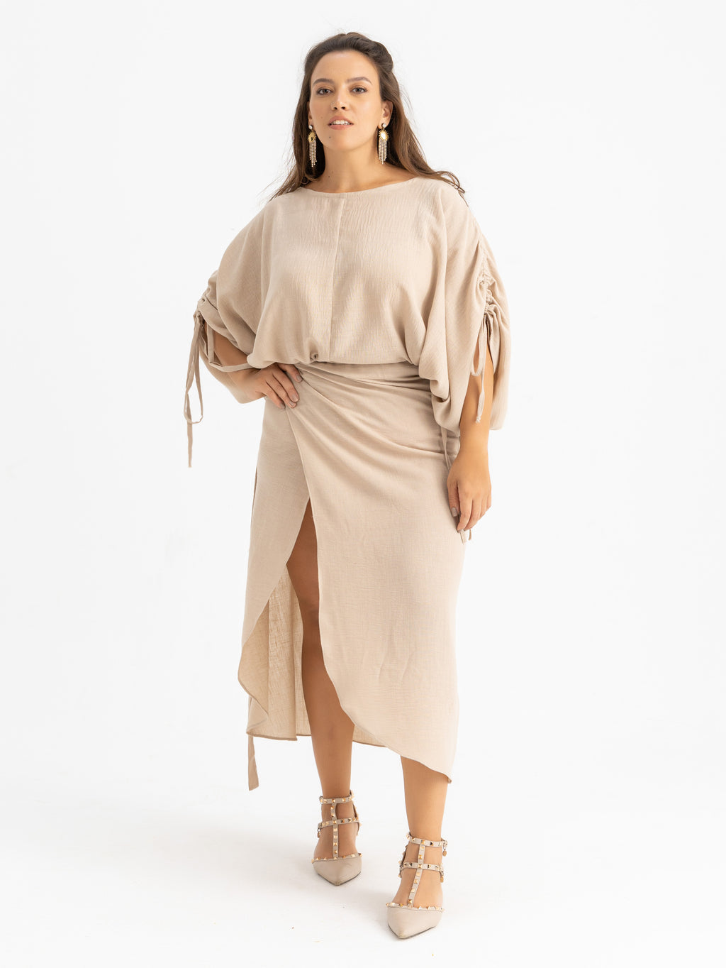 Sky Crop Top - Beige