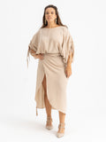 Sky Crop Top - Beige