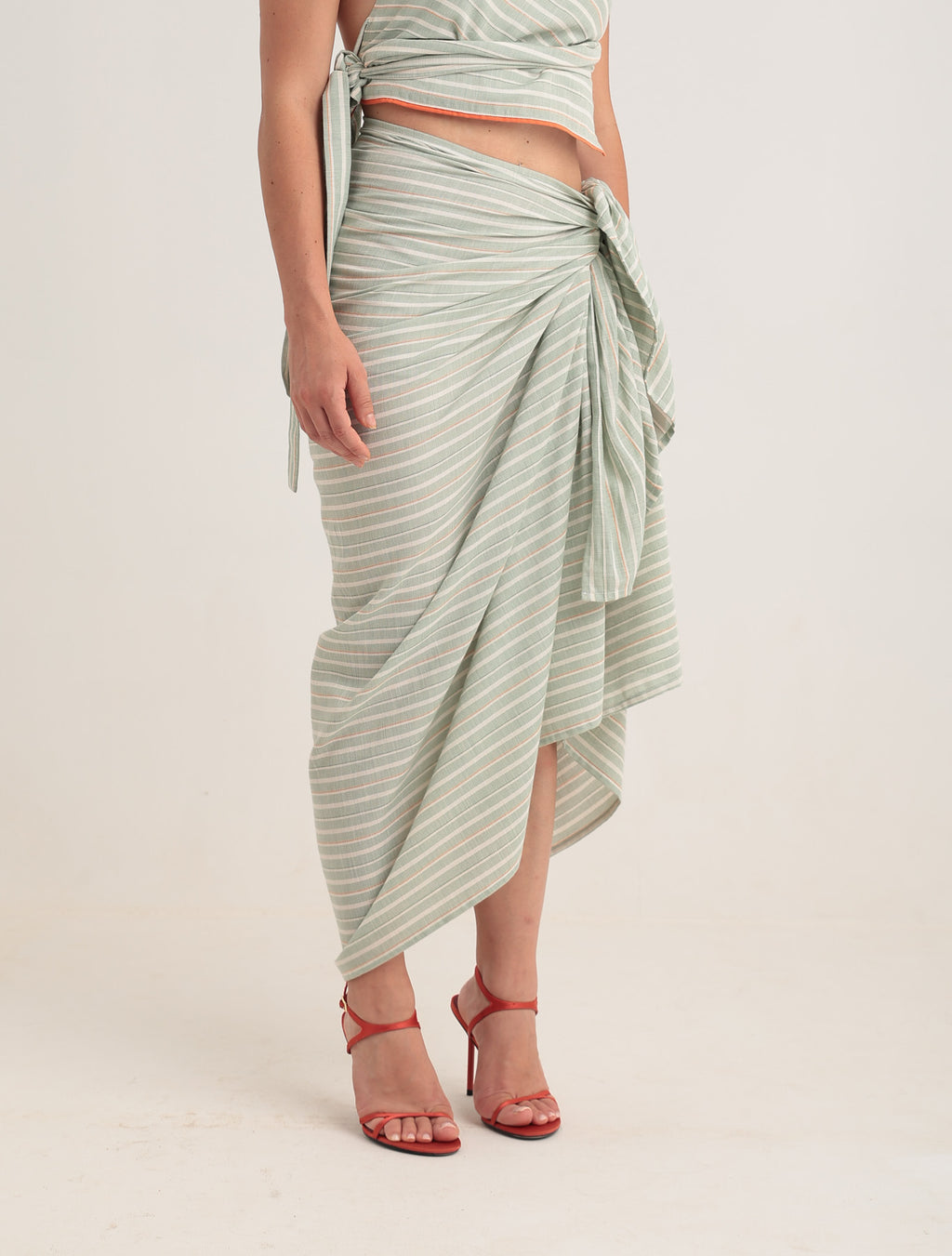 Sia Sarong  - Green Striped