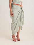 Sia Sarong  - Green Striped