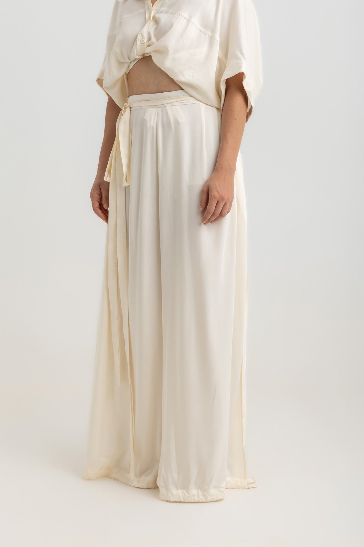 Magic Pants with Slit - Offwhite