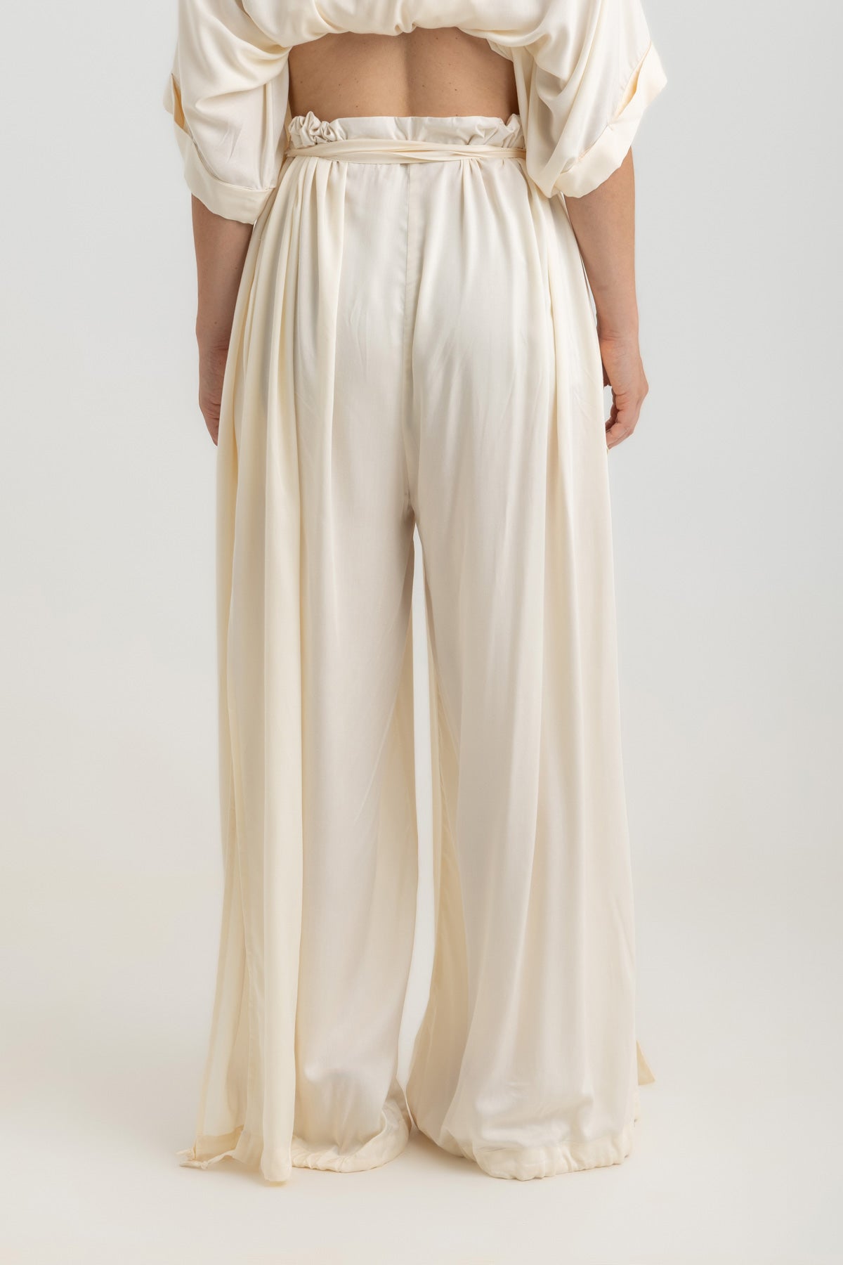 Magic Pants with Slit - Offwhite