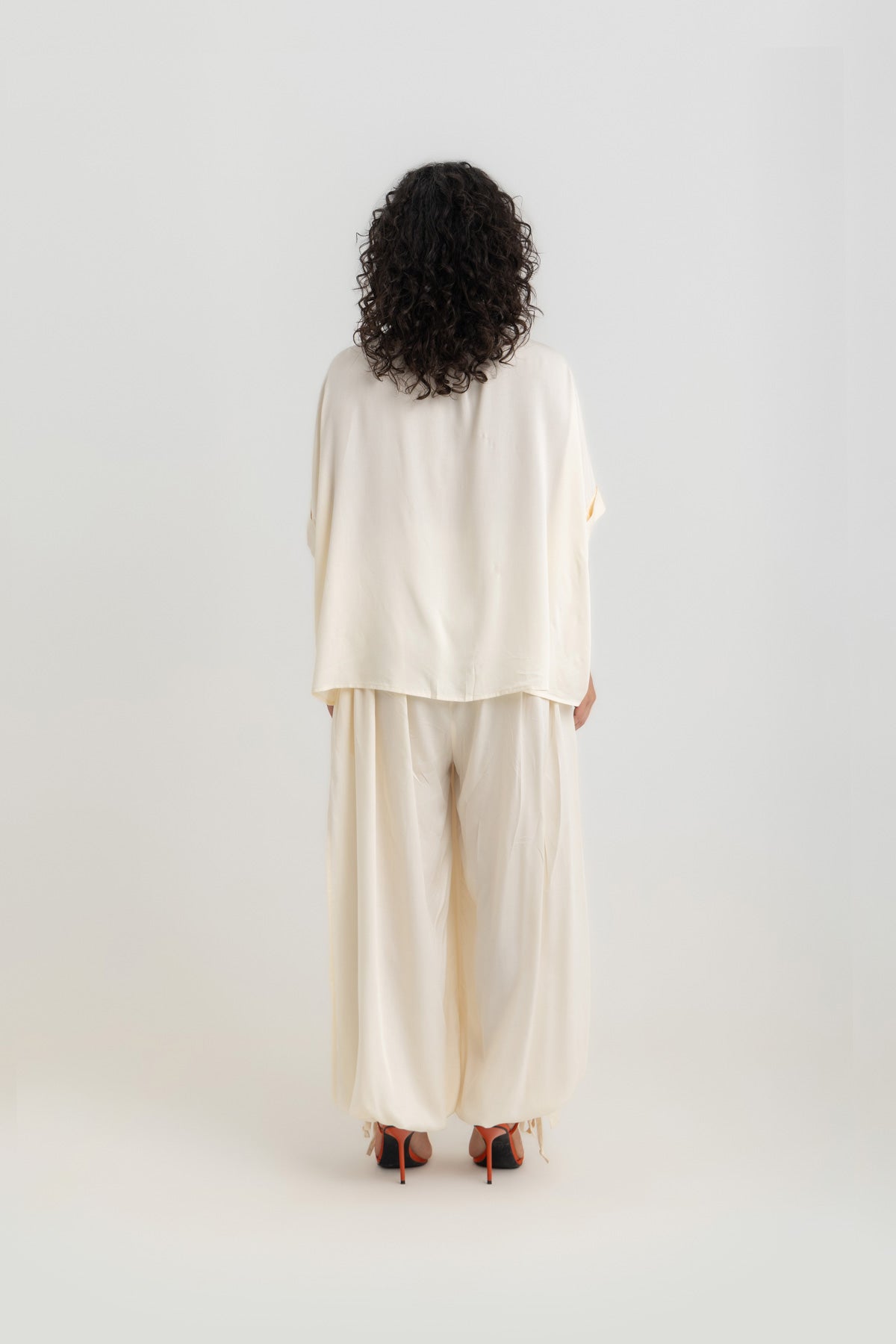 Nara Cropped Shirt- Offwhite