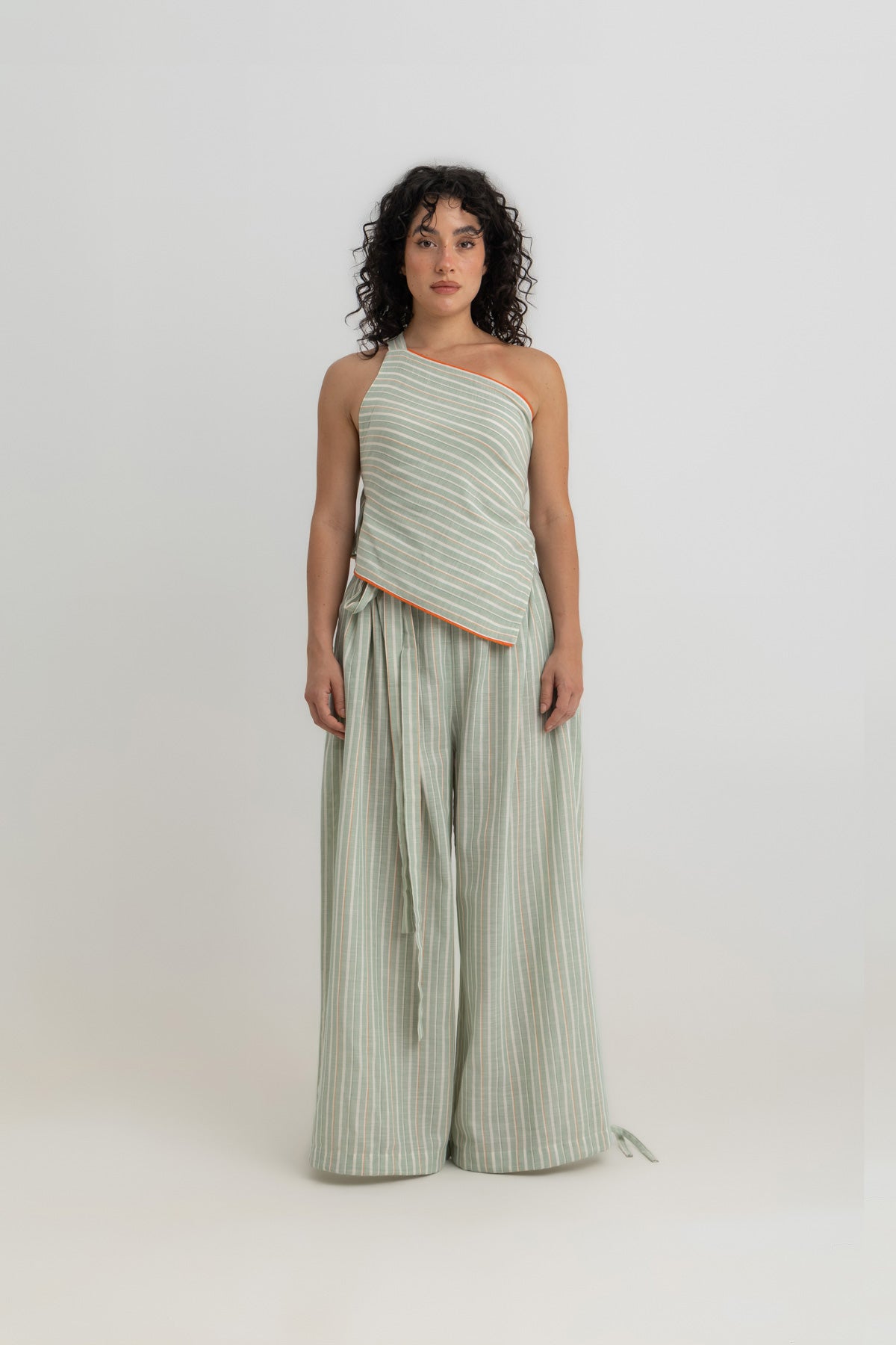 Magic Relaxed Pants - Green Striped