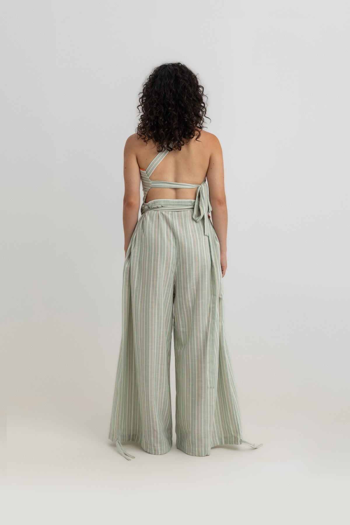 Soko Backless Top - Green Striped