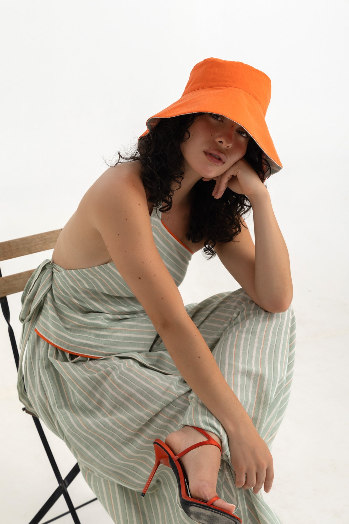 Magic Relaxed Pants - Green Striped