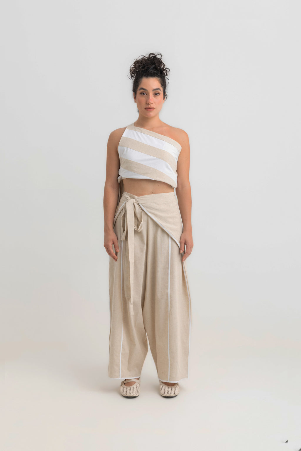 Noa Adjustable Pants - Beige