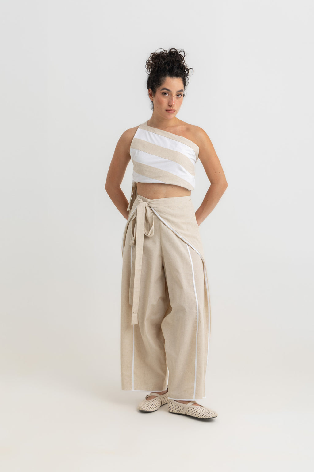 Noa Adjustable Pants - Beige