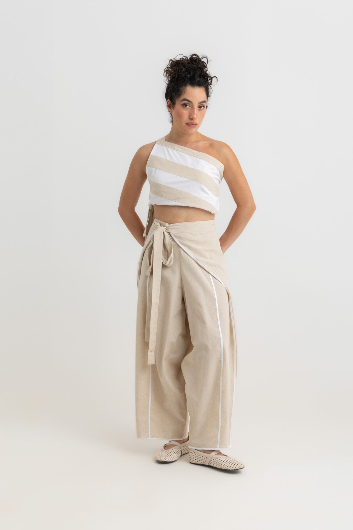 Noa Adjustable Pants - Beige