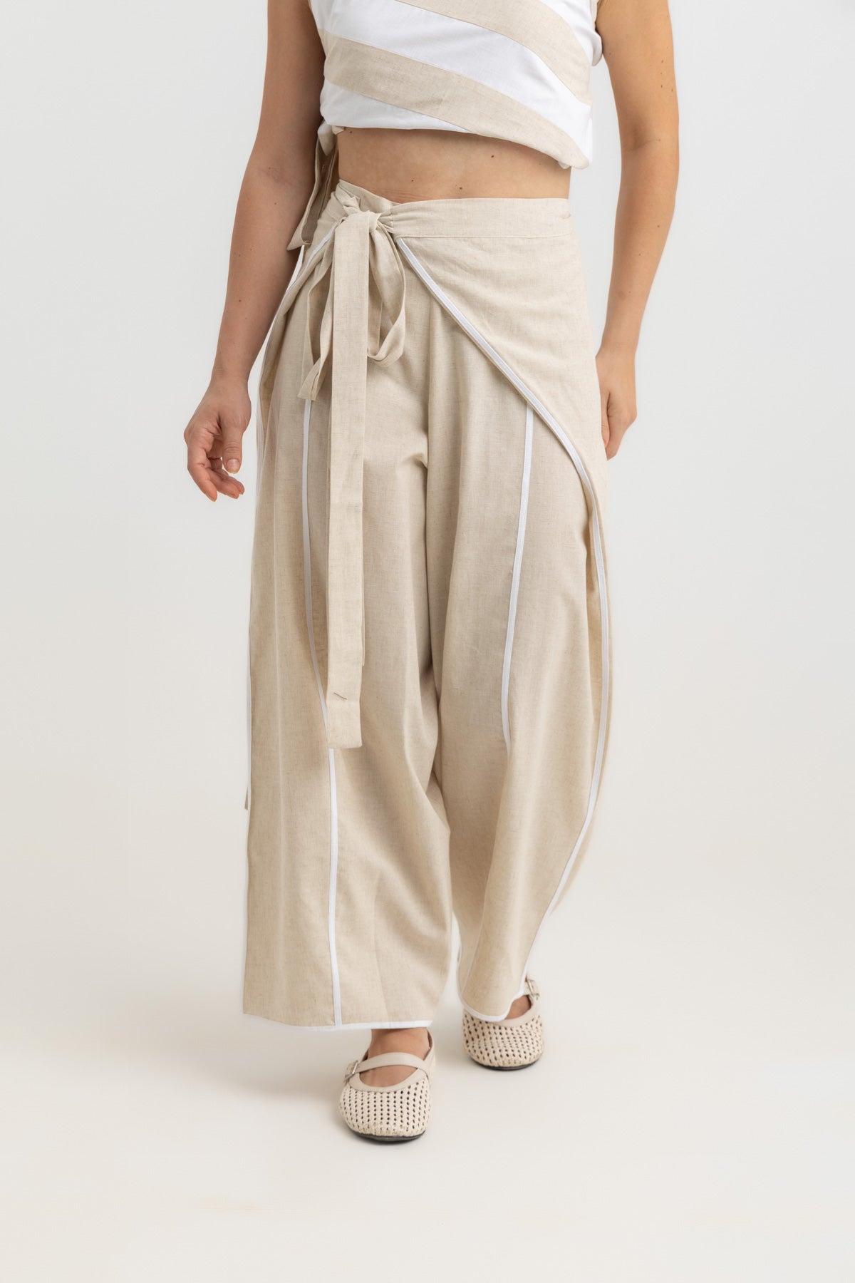 Noa Adjustable Pants - Beige