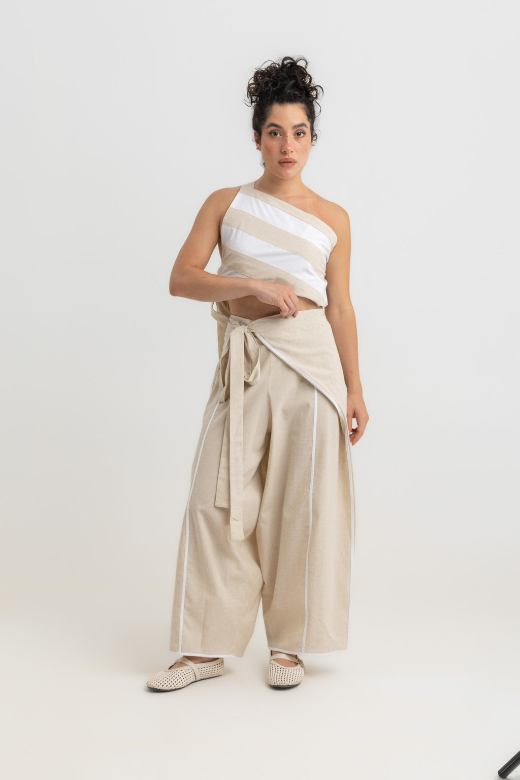 Noa Adjustable Pants - Beige