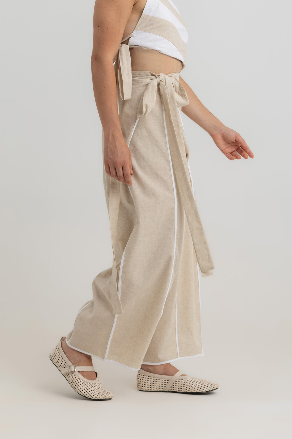 Noa Adjustable Pants - Beige
