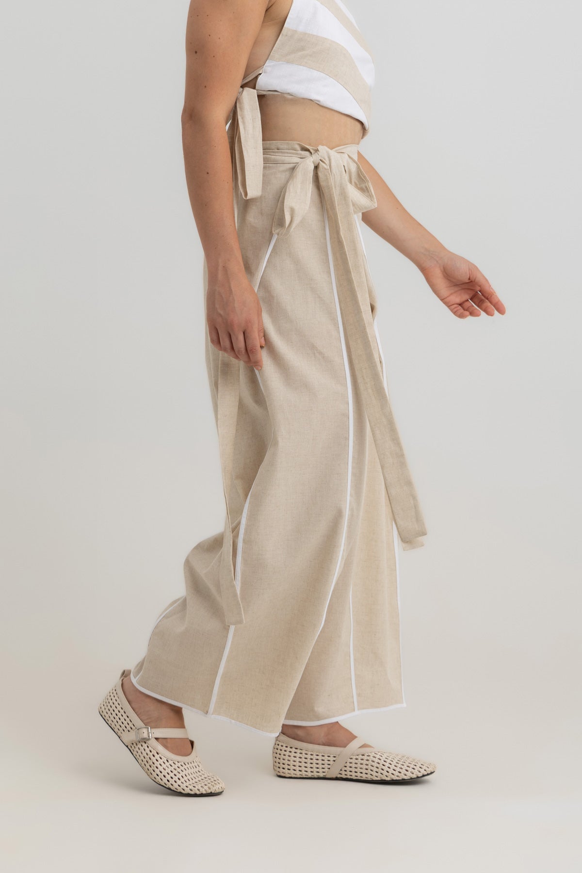 Noa Adjustable Pants - Beige