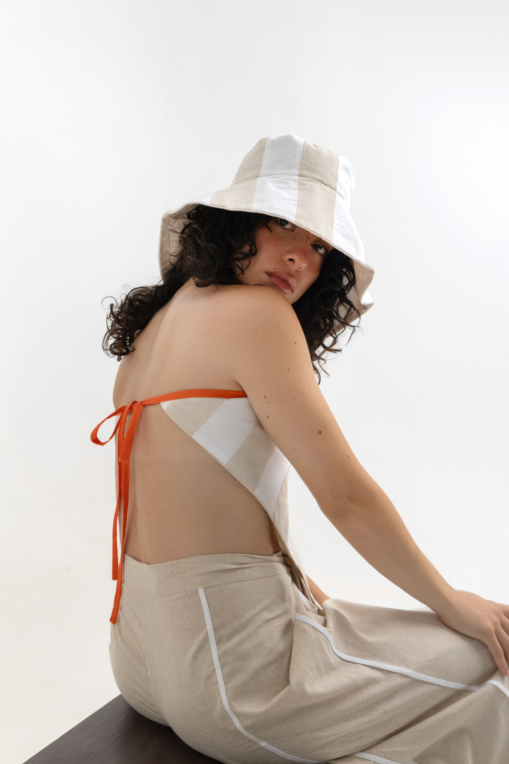 Lina Reversible Scarf - Beige