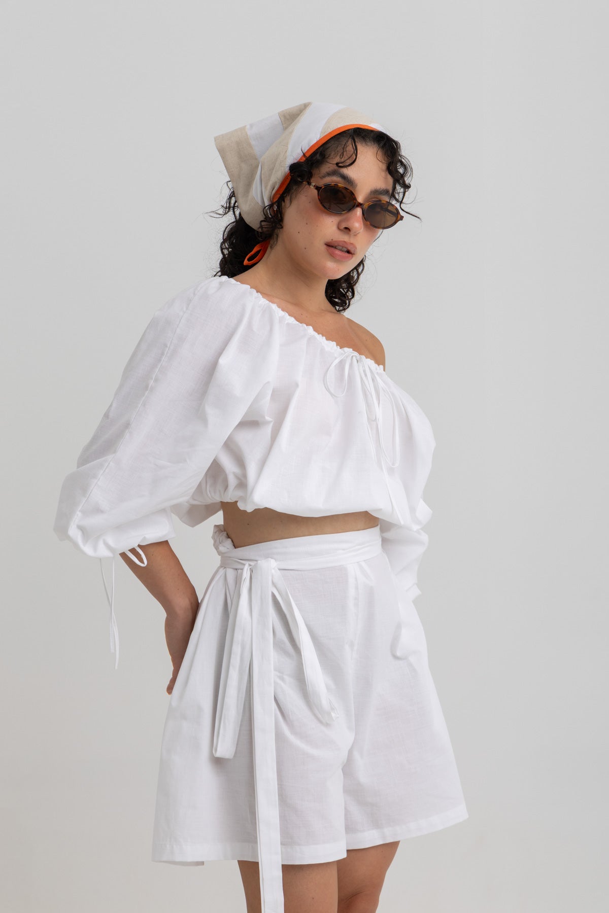 Magic Adjustable Shorts- White