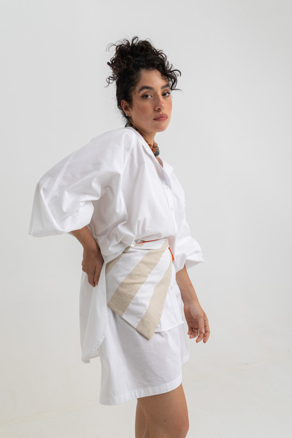 Lina Reversible Scarf - Beige
